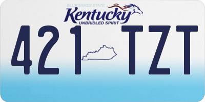 KY license plate 421TZT