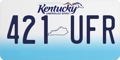 KY license plate 421UFR