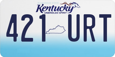 KY license plate 421URT