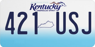 KY license plate 421USJ