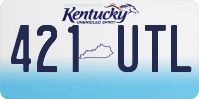 KY license plate 421UTL