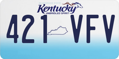 KY license plate 421VFV