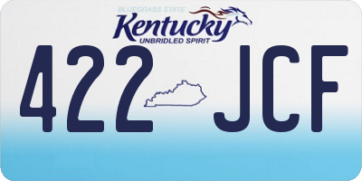 KY license plate 422JCF