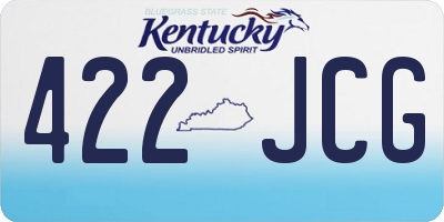 KY license plate 422JCG