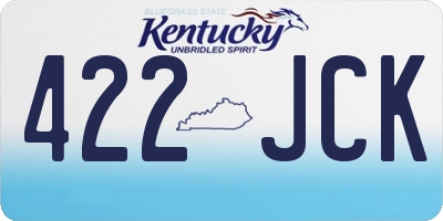 KY license plate 422JCK