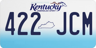 KY license plate 422JCM