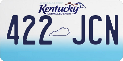 KY license plate 422JCN