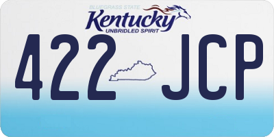 KY license plate 422JCP