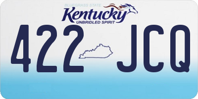 KY license plate 422JCQ