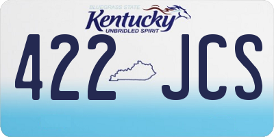 KY license plate 422JCS