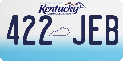 KY license plate 422JEB