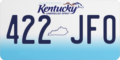 KY license plate 422JFO
