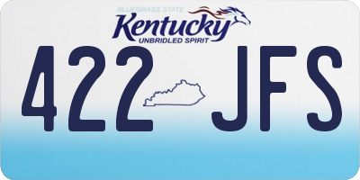 KY license plate 422JFS