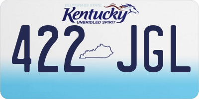KY license plate 422JGL