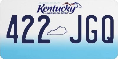KY license plate 422JGQ