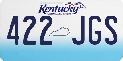 KY license plate 422JGS