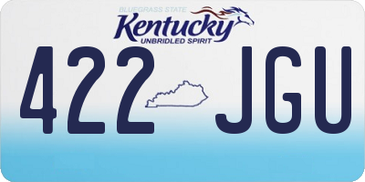 KY license plate 422JGU
