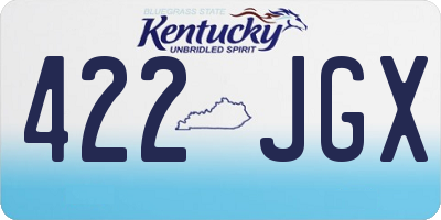 KY license plate 422JGX