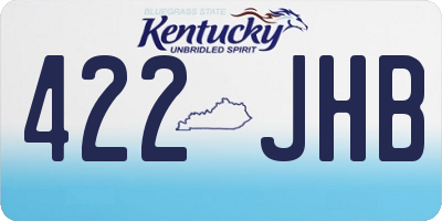 KY license plate 422JHB