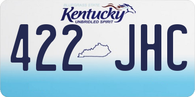 KY license plate 422JHC