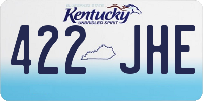 KY license plate 422JHE