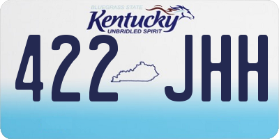KY license plate 422JHH