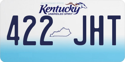KY license plate 422JHT