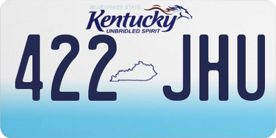 KY license plate 422JHU