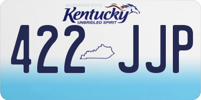 KY license plate 422JJP