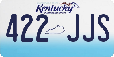KY license plate 422JJS