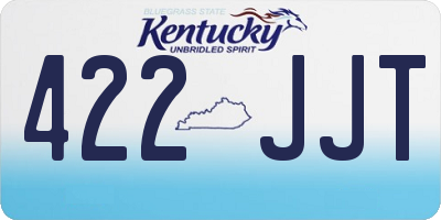 KY license plate 422JJT