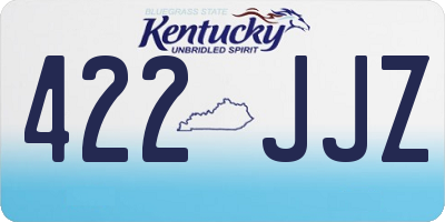 KY license plate 422JJZ