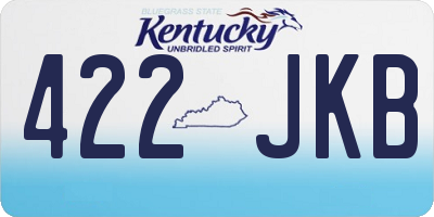 KY license plate 422JKB
