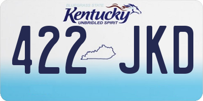 KY license plate 422JKD