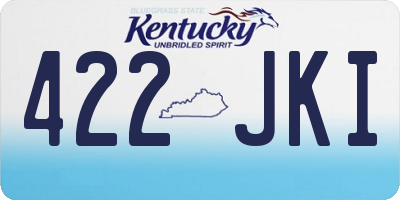 KY license plate 422JKI