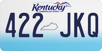 KY license plate 422JKQ