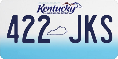 KY license plate 422JKS