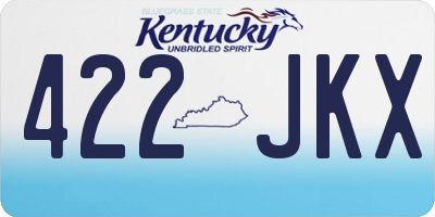 KY license plate 422JKX