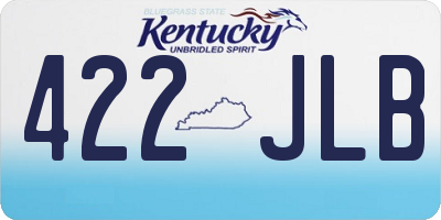 KY license plate 422JLB
