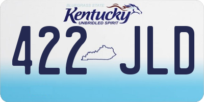 KY license plate 422JLD