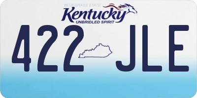 KY license plate 422JLE