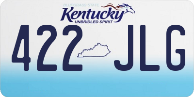 KY license plate 422JLG
