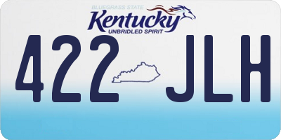 KY license plate 422JLH