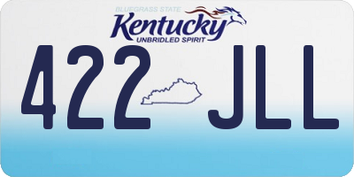 KY license plate 422JLL