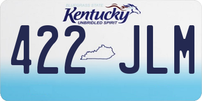 KY license plate 422JLM