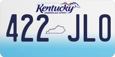KY license plate 422JLO