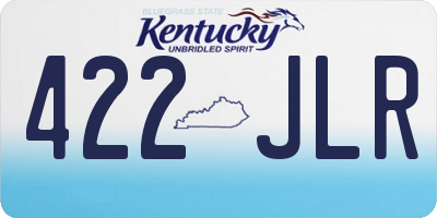 KY license plate 422JLR