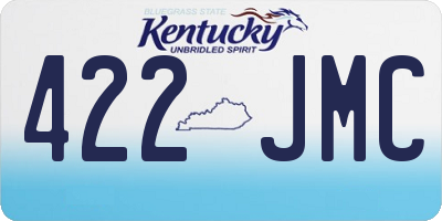 KY license plate 422JMC