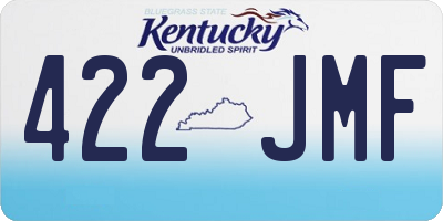 KY license plate 422JMF