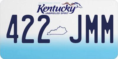 KY license plate 422JMM